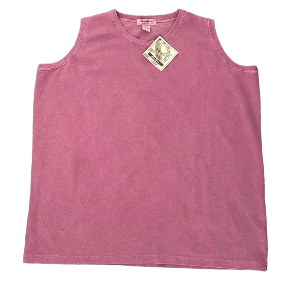 Eddie Bauer Pink Pigment Dyed Cotton Tank Top